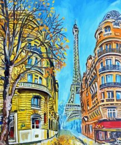 Paris Morning Art paint by number