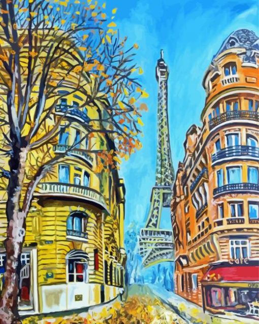 Paris Morning Art paint by number