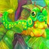 Pokemon Caterpie Insect paint by number