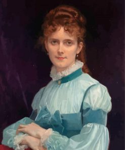 Portrait Of Miss Fanny Clapp By Alexandre Cabanel Paint By Numbers