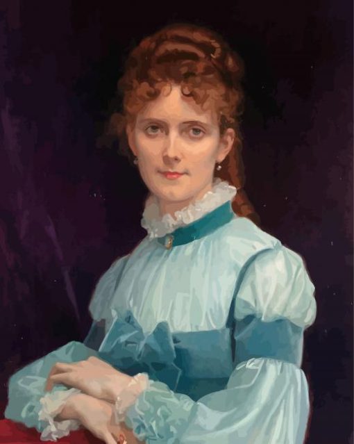 Portrait Of Miss Fanny Clapp By Alexandre Cabanel Paint By Numbers