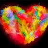 Rainbow Smoke Heart Paint By Numbers