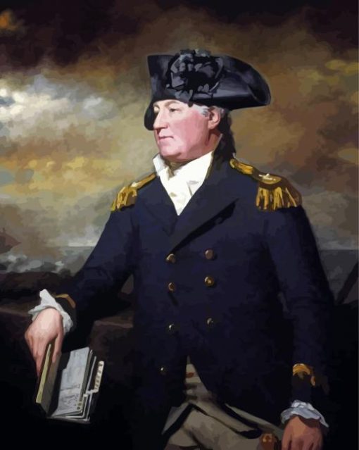 Rear Admiral Charles Inglis Henry Raeburn Paint By Numbers