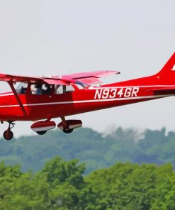 Red Plane Paint By Numbers