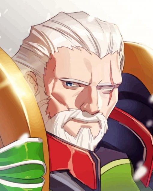 Reinhardt Face Paint By Numbers