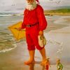 Santa Claus In Beach Paint By Numbers