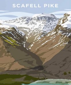 Scafell Pike Poster Paint By Number