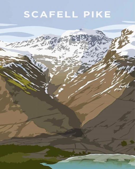 Scafell Pike Poster Paint By Number