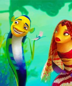 Shark Tale Characters Paint By Numbers