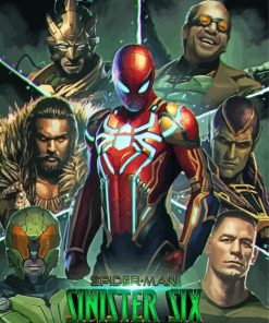 Sinister Six Poster Paint By Numbers