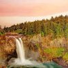 Snoqualmie Falls Landscape paint by number