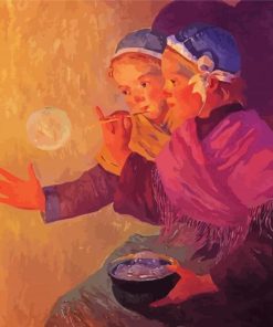 Soap Bubbles By Ferdinand Du Puigaudeau Paint By Numbers