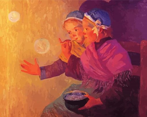 Soap Bubbles By Ferdinand Du Puigaudeau Paint By Numbers