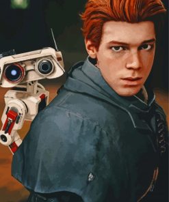 Star Wars Jedi Fallen Order Cal Kestis And Bd1 Paint By Numbers