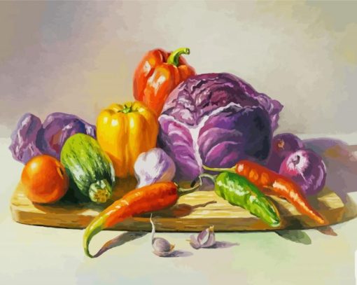 Still Life Vegetables paint by number