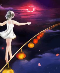 Tightrope Girl Art Paint By Numbers