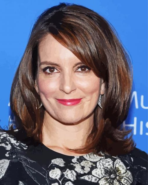 Tina Fey paint by number