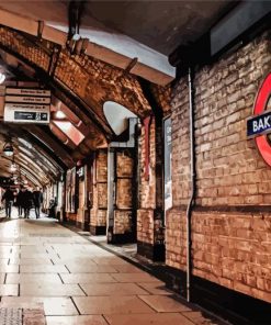 Underground London Tube paint by number