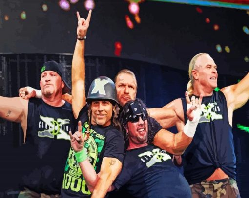 Wrestling Team D Generation X Paint By Numbers