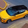 Yellow Hyundai Veloster Paint By Numbers