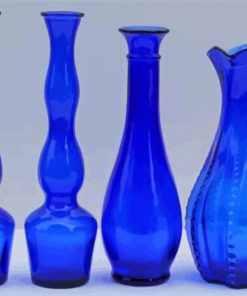 Aesthetic Blue Vases Paint By Numbers