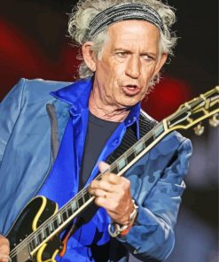 Aesthetic Keith Richards Paint By Numbers