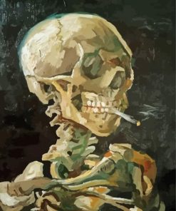 Aesthetic Van Gogh Head Of A Skeleton Paint By Numbers