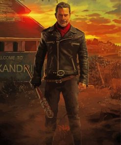 Aesthetic Negan Deviantart Art paint by number