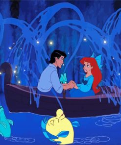 Ariel And Prince Eric Paint By Numbers