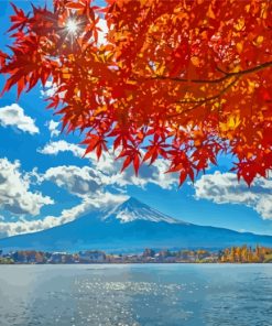 Beautiful Japan Autumn View paint by number