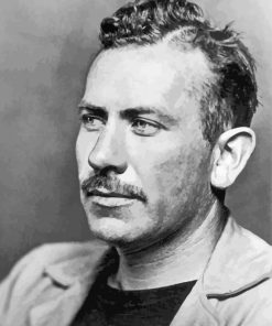 Black And White Steinbeck paint by number