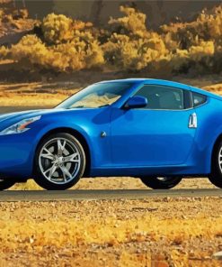 Blue Nissan 370 Z Car Paint By Numbers