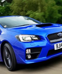 Blue Subaru Wrx Paint By Numbers