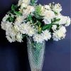 Bouquet Of White Flower Vase paint by number