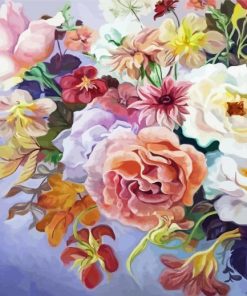 Close Up Flower Bouquet Art Paint By Numbers