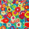 Colorful Abstract Wildflower paint by number