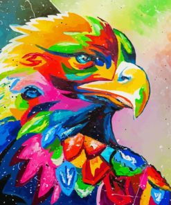 Colorful Eagle Head Art Paint By Numbers