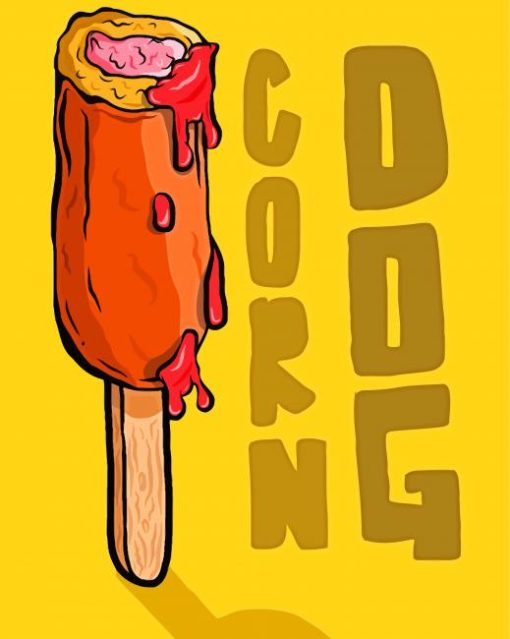 Corn Dog Paint By Number