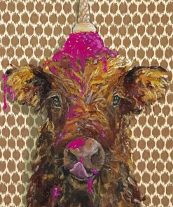 Cow Messy Animals Art paint by number