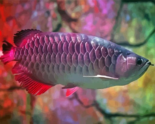 Cute Arowana Paint By Numbers