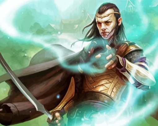 Elrond Lord Of The Rings Character paint by number