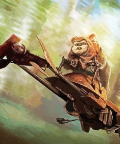 Ewok Star Wars Species paint by number