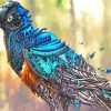 Fantasy Robot Bird Paint By Numbers