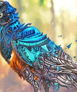 Fantasy Robot Bird Paint By Numbers