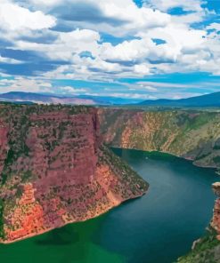 Flaming Gorge Reservoir United States paint by number