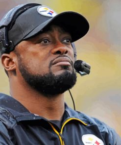 Footbal Coach Mike Tomlin Paint By Numbers