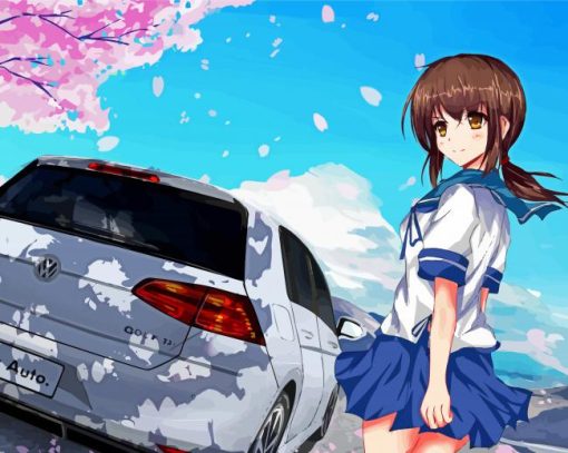 Golf Anime Car Paint By Numbers