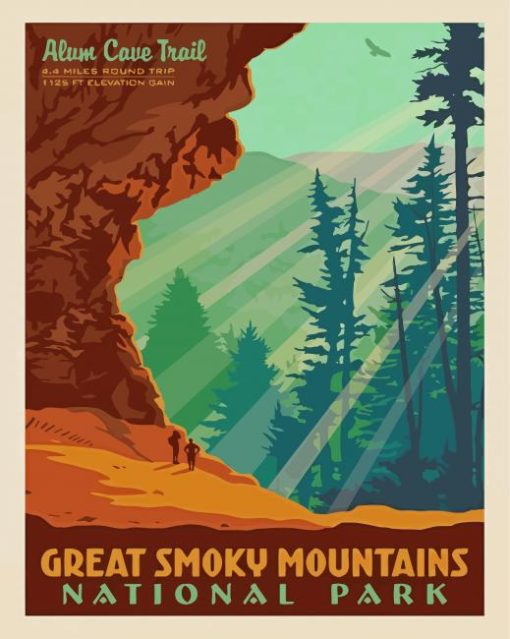 Great Smoky Mountains Paint By Number