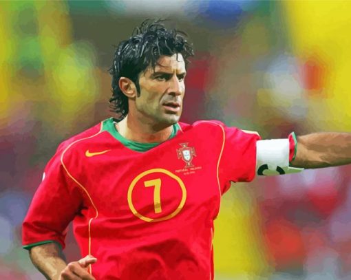 Luis Figo paint by number