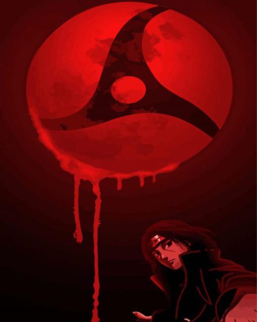 Mangekyou Sharingan paint by number